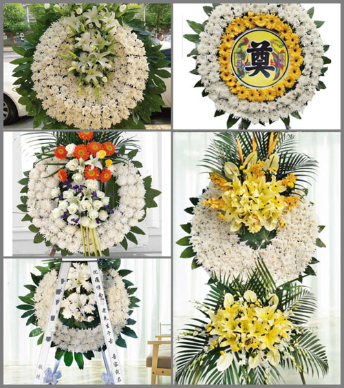 福建龙岩永定区城郊镇彩霞村花圈速递